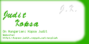 judit kopsa business card
